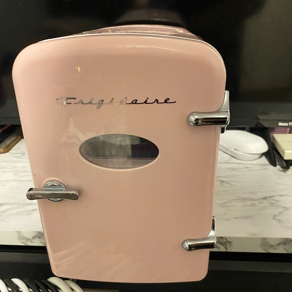Pink Retro Mini Fridge
